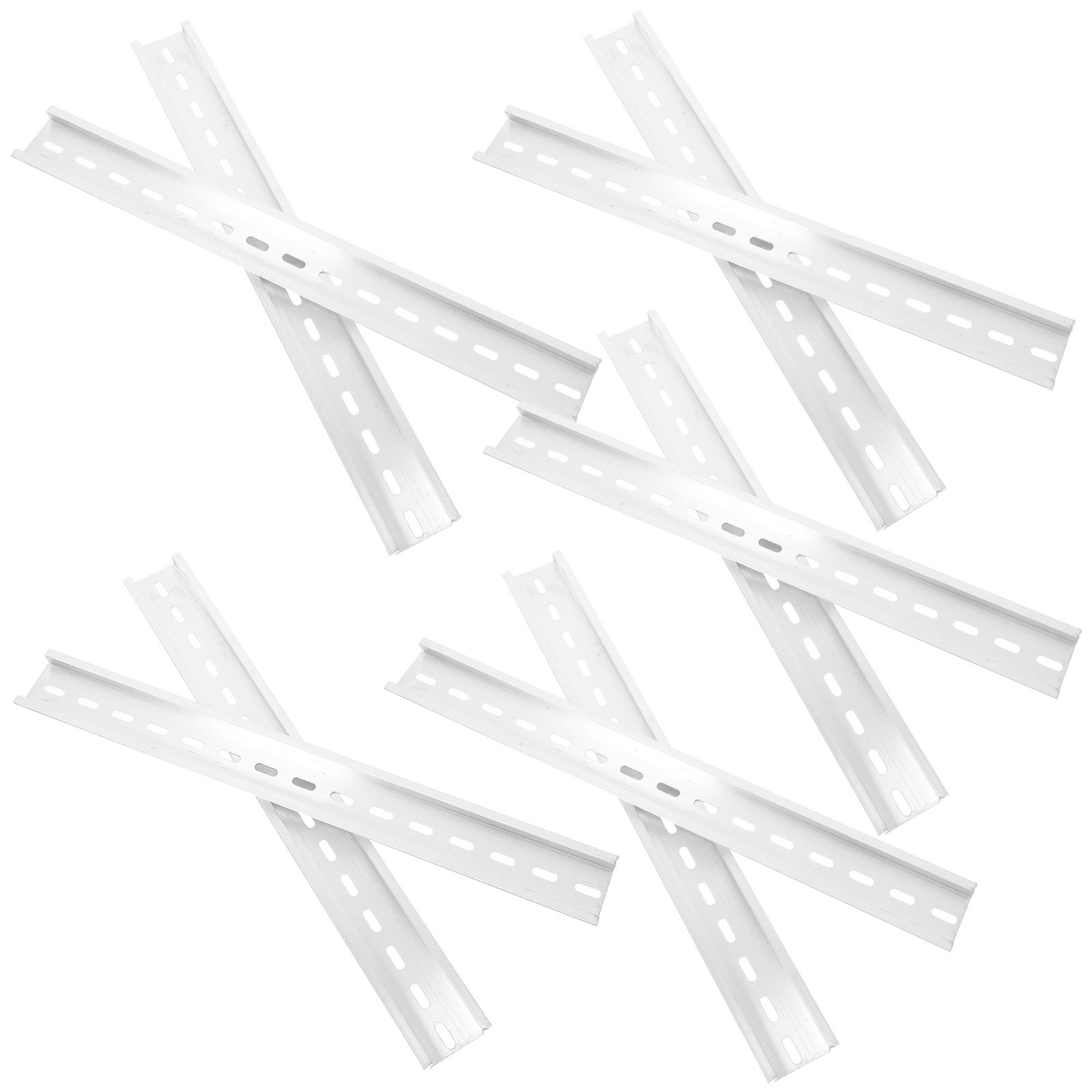 Din Rail Circuit Breaker - 10Pcs 30Cm Aluminum Din Rail Slotted