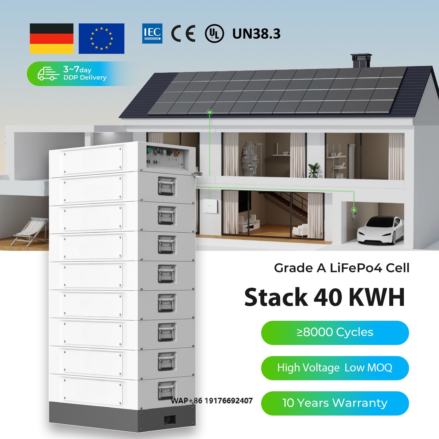 Lifepo4 Battery Pack - Dyness Stack 100 51.2v 100ah Battery