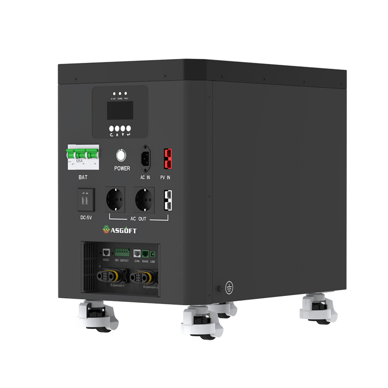 Renewable Energy Grid - Asgoft 6.6kWh Portable Home Storage Battery