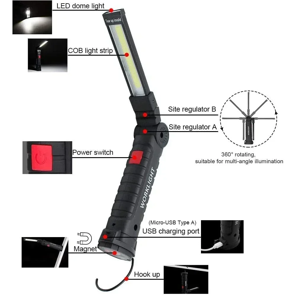 Portable COB LED Work Light US - Renewable Energy Sources avis et prix