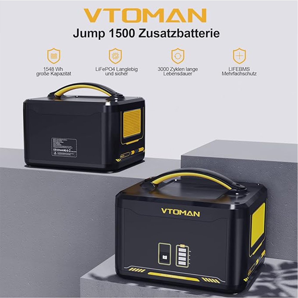 VTOMAN Jump 1500 Extra Battery - Lifepo4 Battery Pack avis et prix