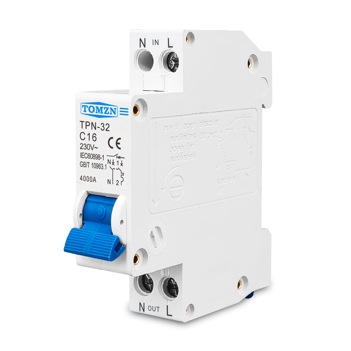 TOMZN TPN 1P+N Mini Circuit Br - Din Rail Circuit Breaker avis et prix
