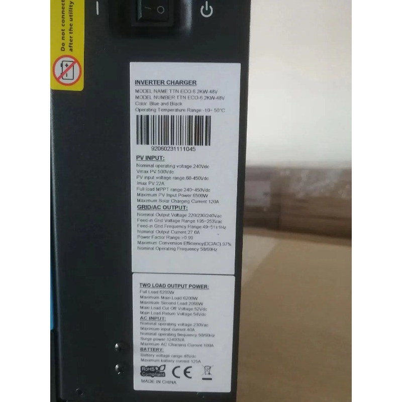 Hybrid Solar Inverter 3kw 5kw  - Renewable Energy Grid avis et prix