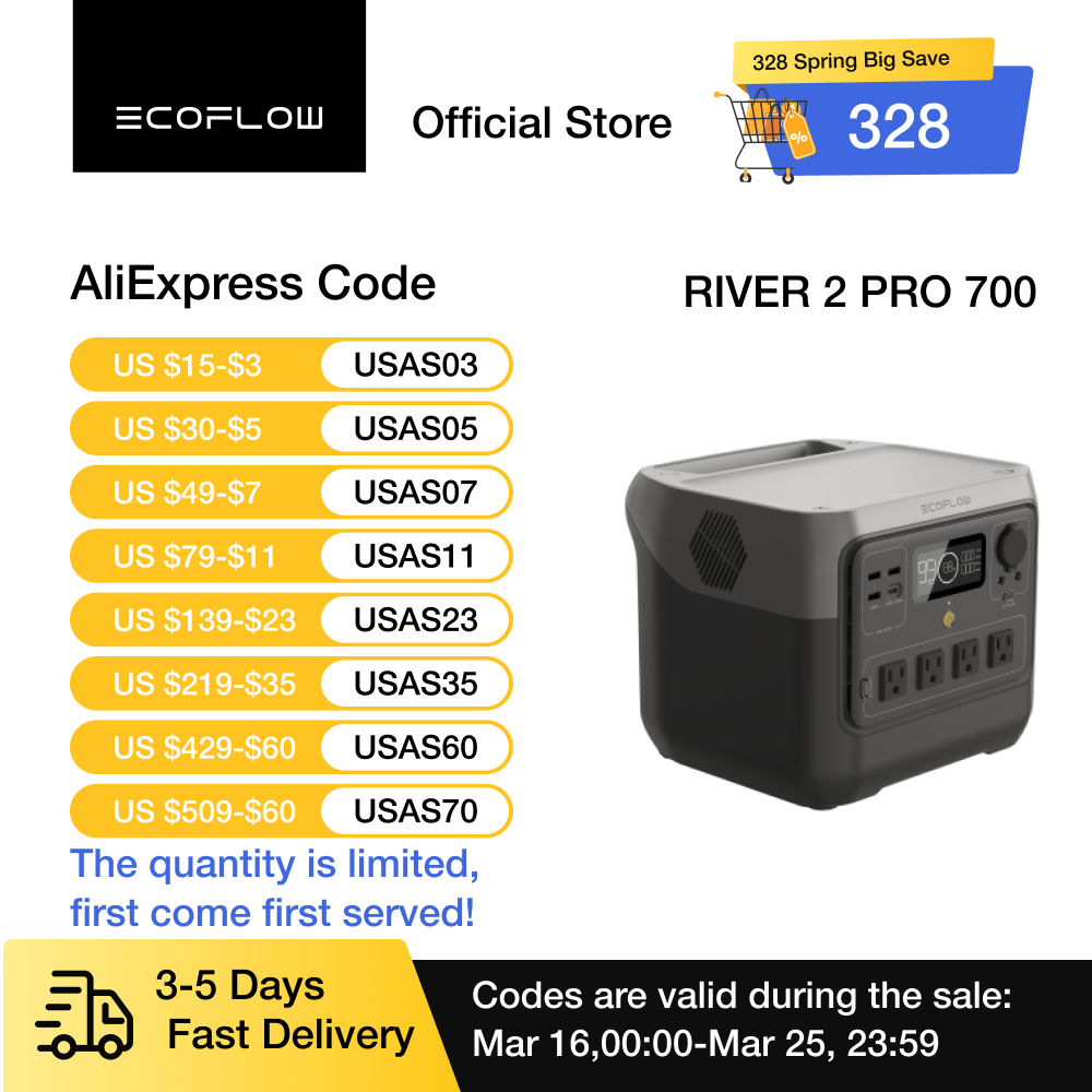 ECOFLOW Solar Generator RIVER  - Lifepo4 Battery Pack avis et prix
