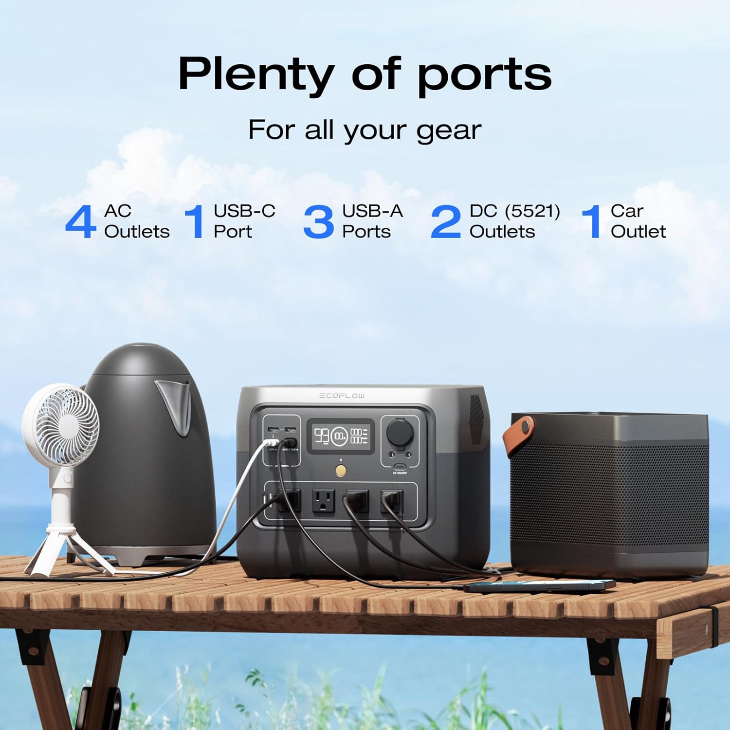ECOFLOW Solar Generator RIVER  - Lifepo4 Battery Pack avis et prix