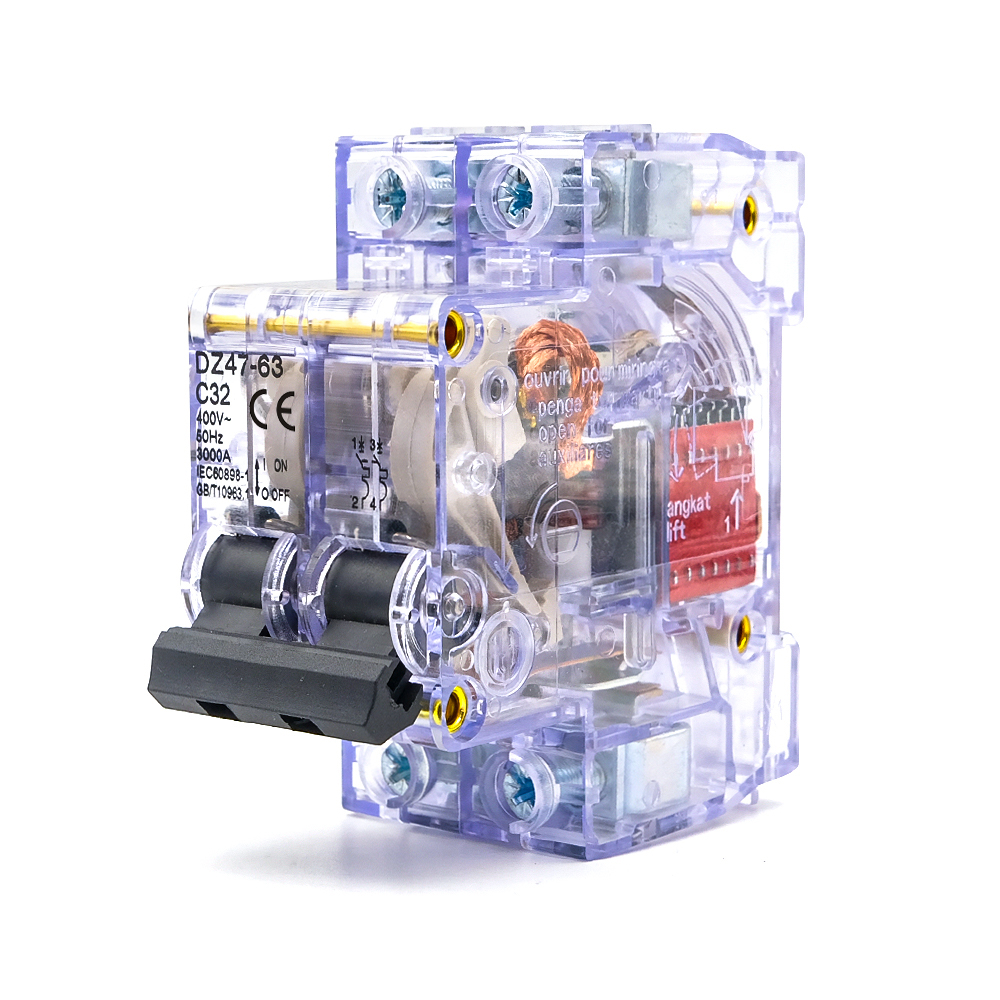 DZ47-63 Transparent Miniature  - Din Rail Circuit Breaker avis et prix