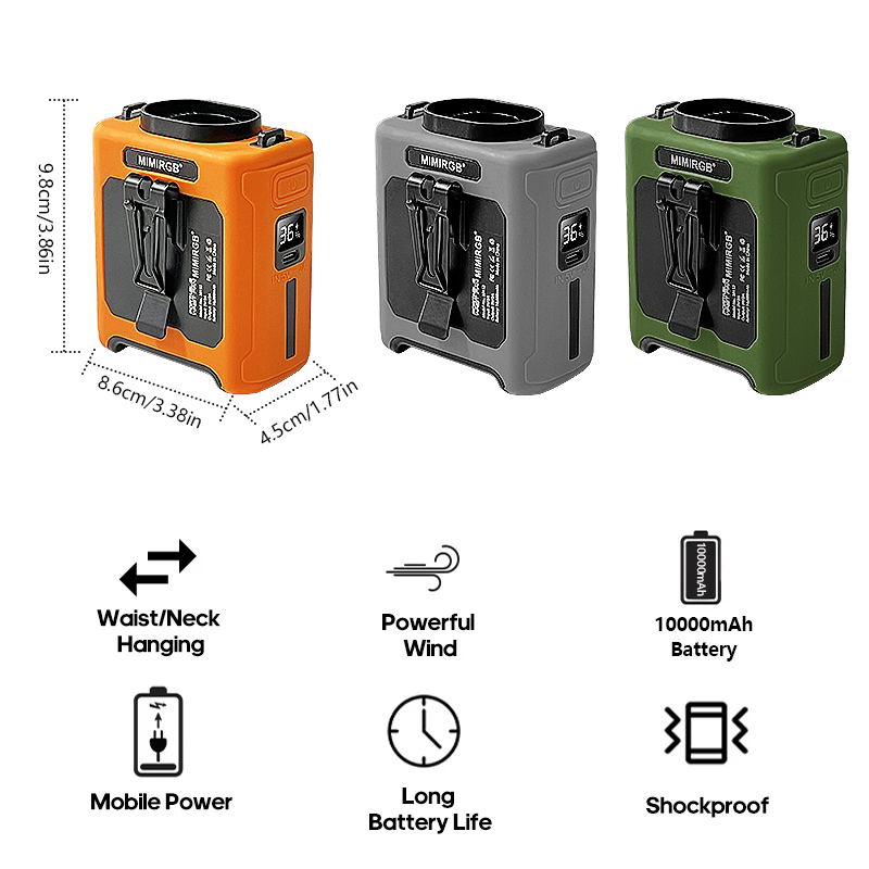 Waist Clip Fan Portable Hangin - Renewable Energy Sources avis et prix