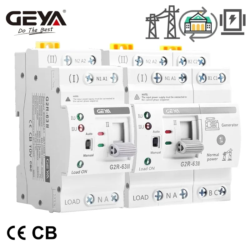 GEYA G2R Smart ATS Din Rail Du - Din Rail Circuit Breaker avis et prix