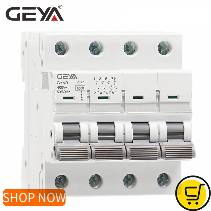 GEYA GYM9 4P MCB 6A-63A 6KA Br - Din Rail Circuit Breaker avis et prix