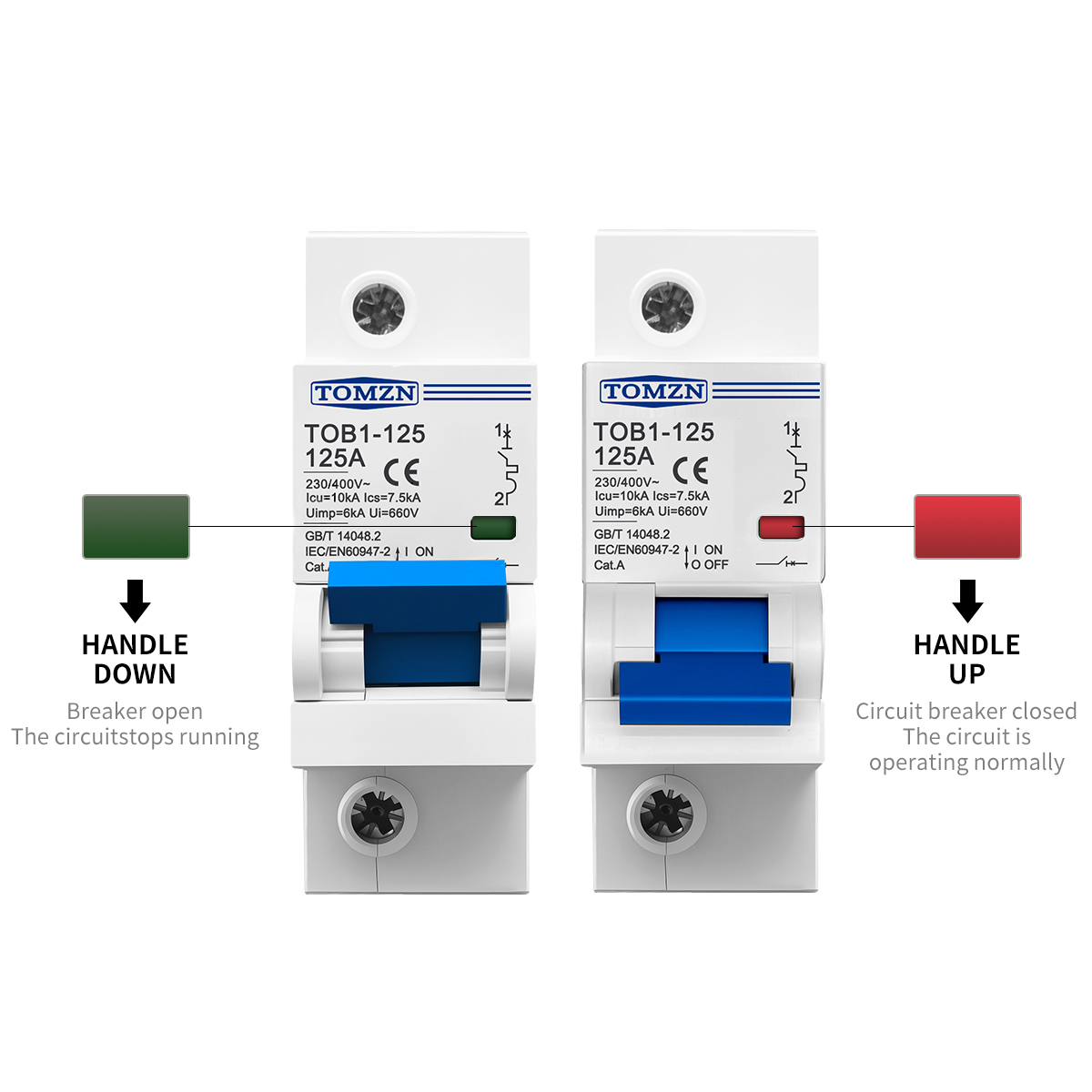 1P 2P 3P 4P 400V AC High-curre - Din Rail Circuit Breaker avis et prix