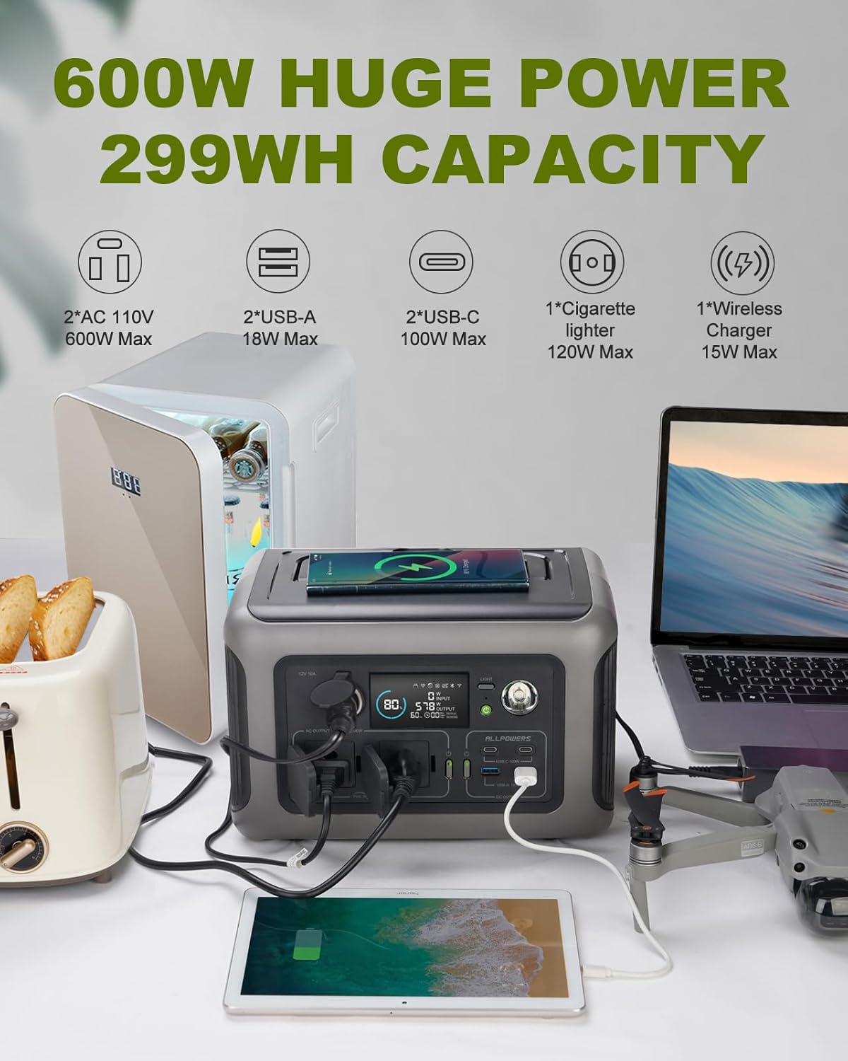 ALLPOWERS Portable Power Stati - Lifepo4 Battery Pack avis et prix
