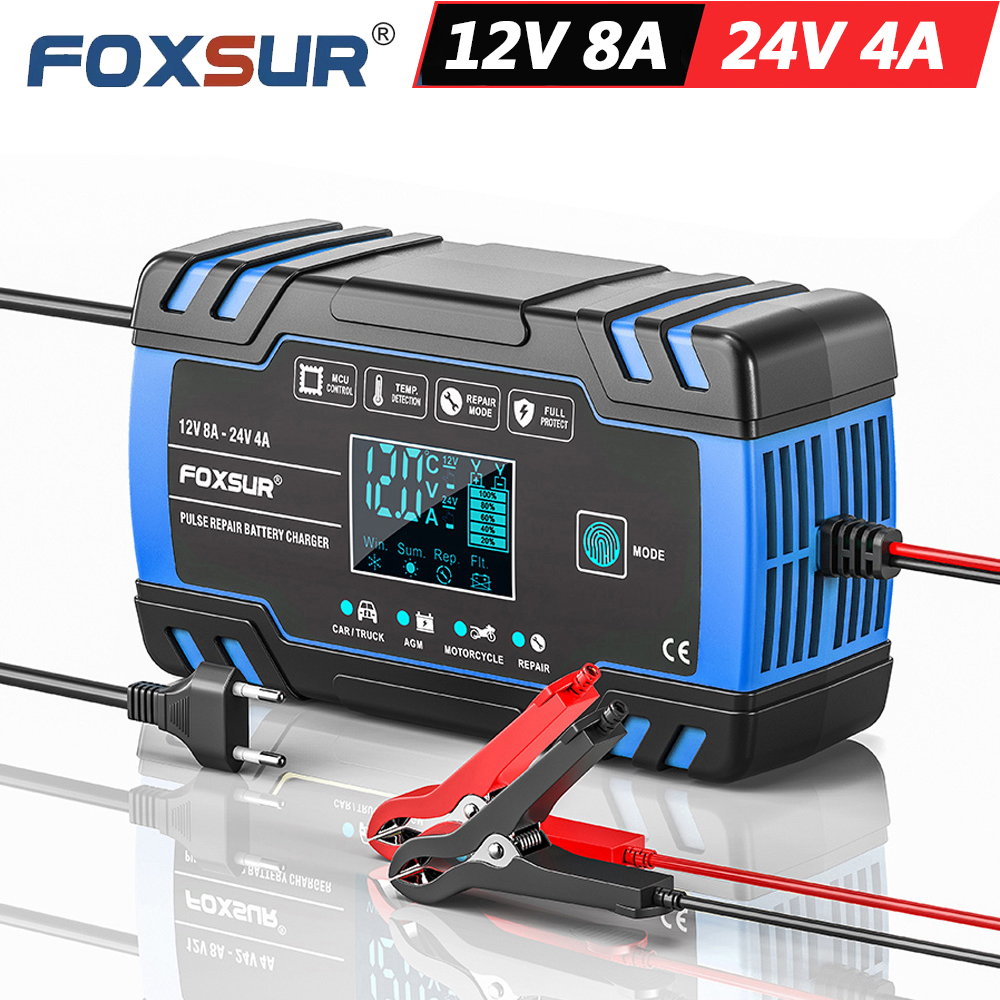 FOXSUR FBC122408D 12V 8A 24V 4 - Agm Deep Cycle Battery avis et prix