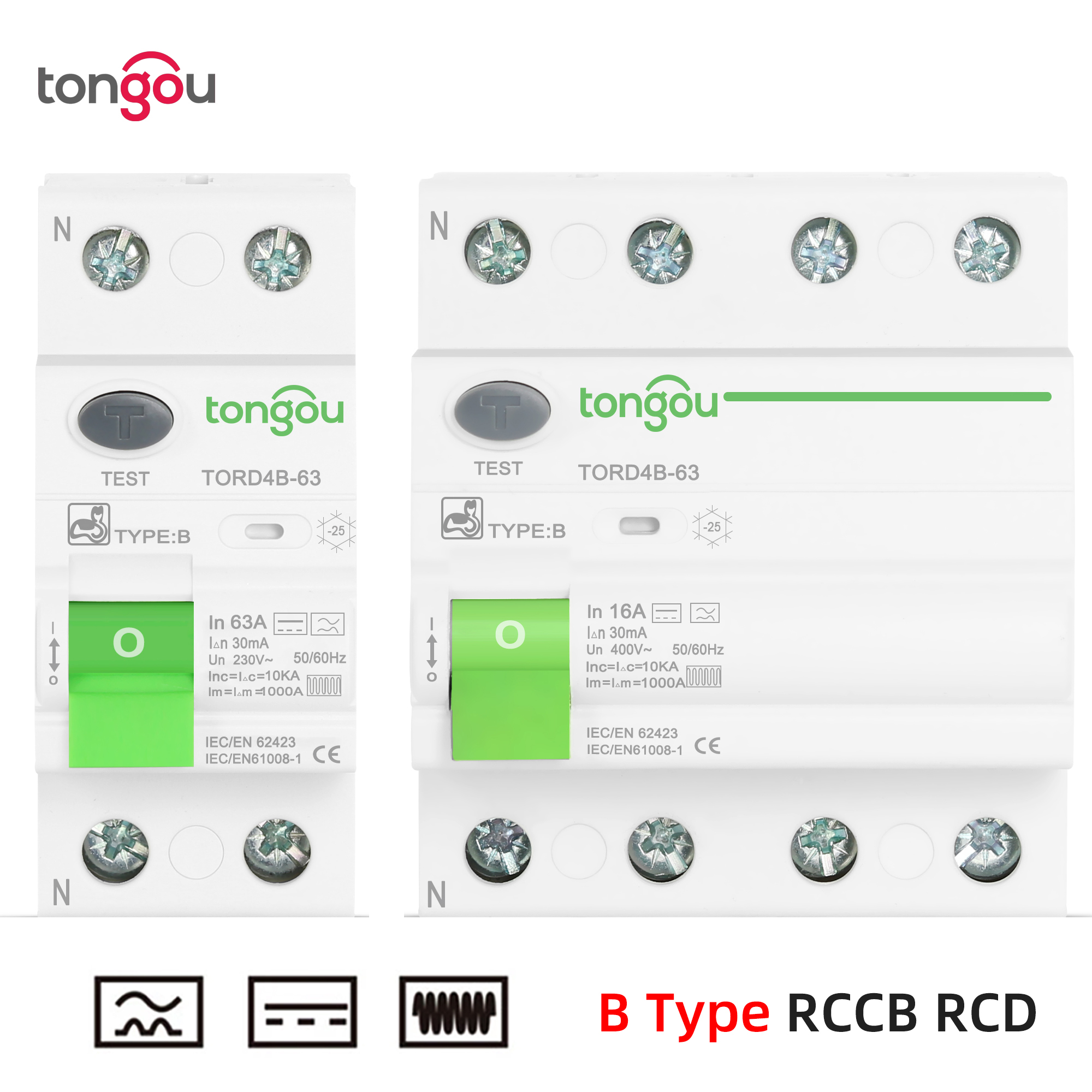 RCD RCCB Type B Earth Leakage  - Din Rail Circuit Breaker avis et prix