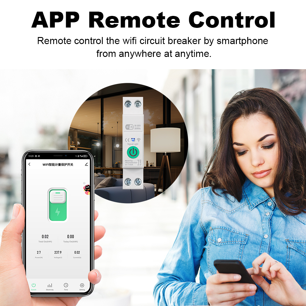 Smart WiFi Circuit Breaker Swi - Din Rail Circuit Breaker avis et prix